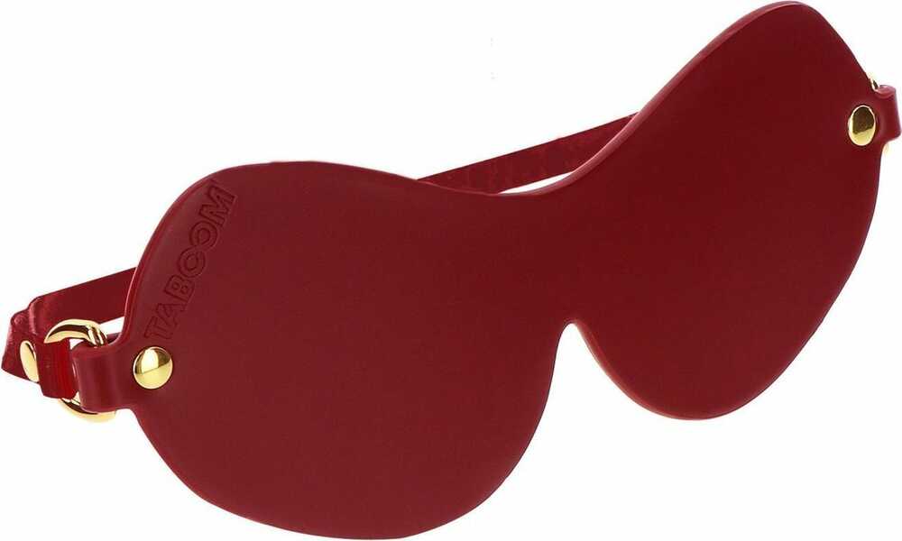 Bordeaux lederen blinddoek