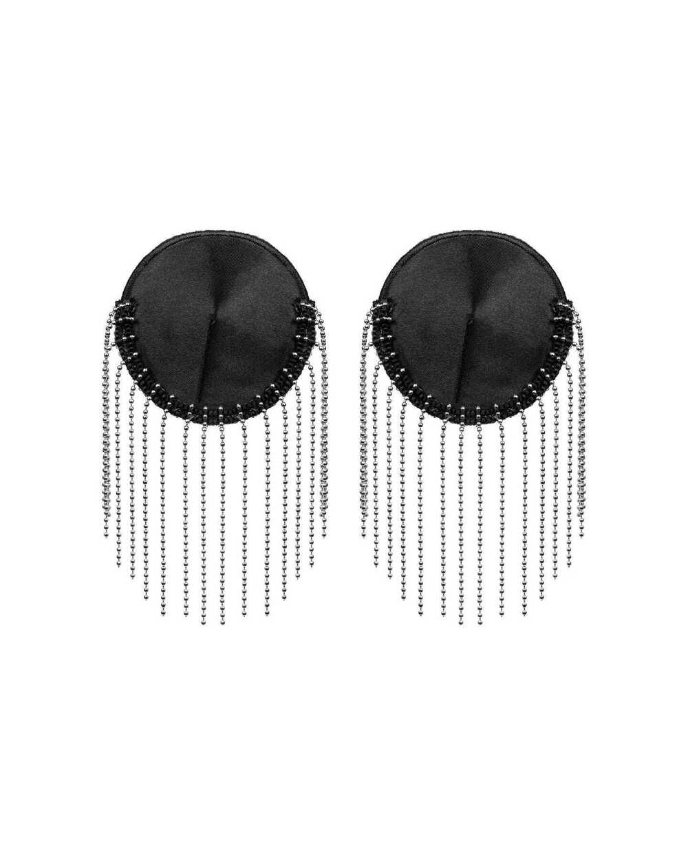 Tepelpasties met zilverkleurige metalen flosjes